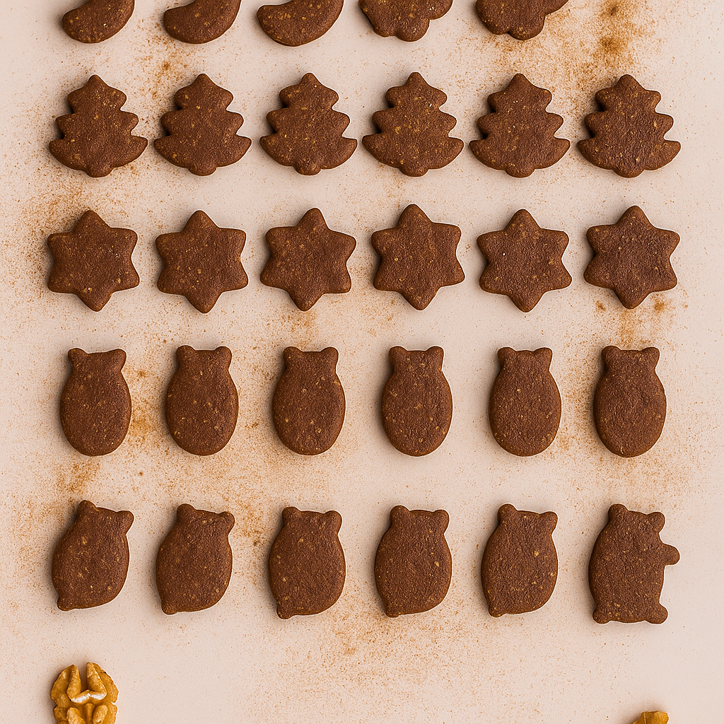 Vánoční cukroví z datlové pasty – vlašský ořech